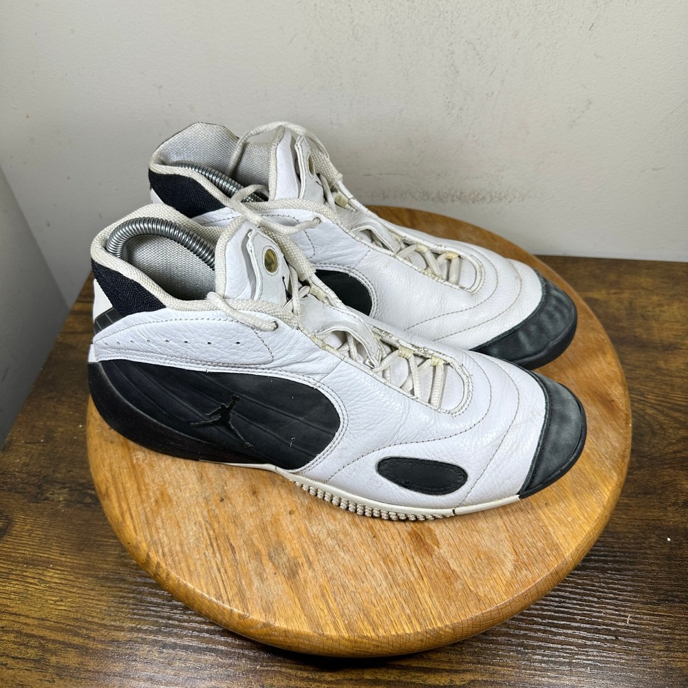 Nike Jordan Randy Moss Vintage Men's Shoes White Black Size 10 136074-181